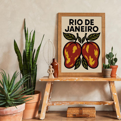 Rio De Janeiro Mango Poster
