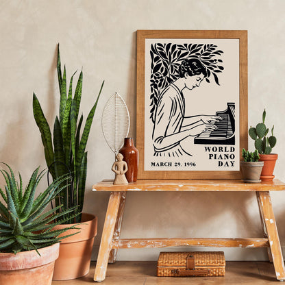 World Piano Day Music Poster