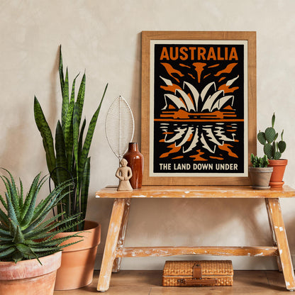Australia Sunset Travel Poster