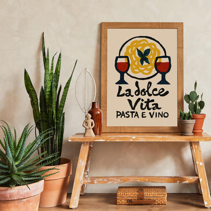 La Dolce Vita Pasta Print