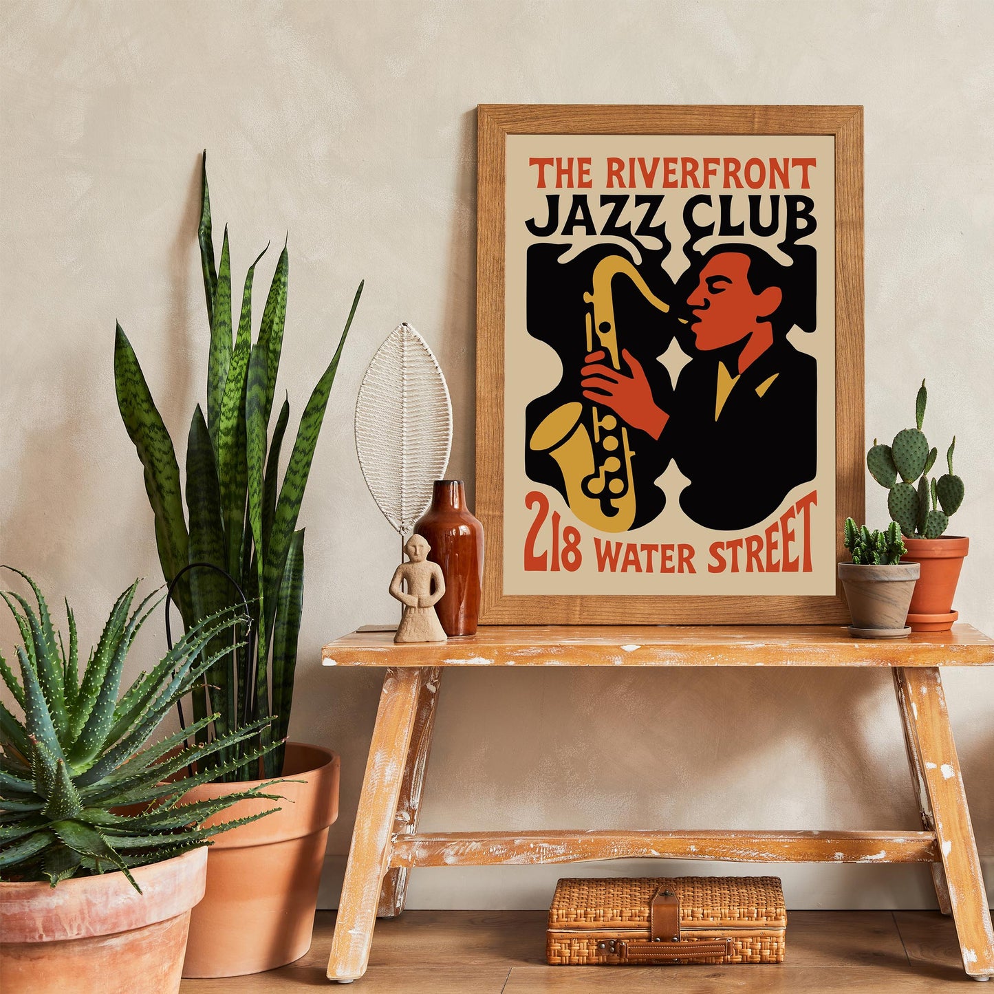 Riverfront Jazz Club Poster
