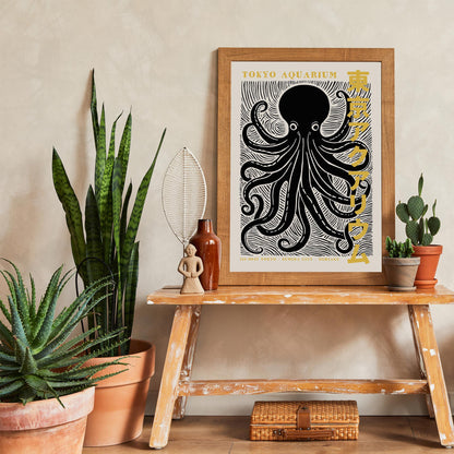 Tokyo Aquarium Octopus Poster
