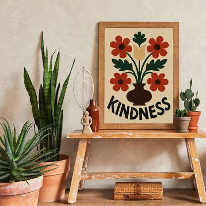 Kindness Flower Poster