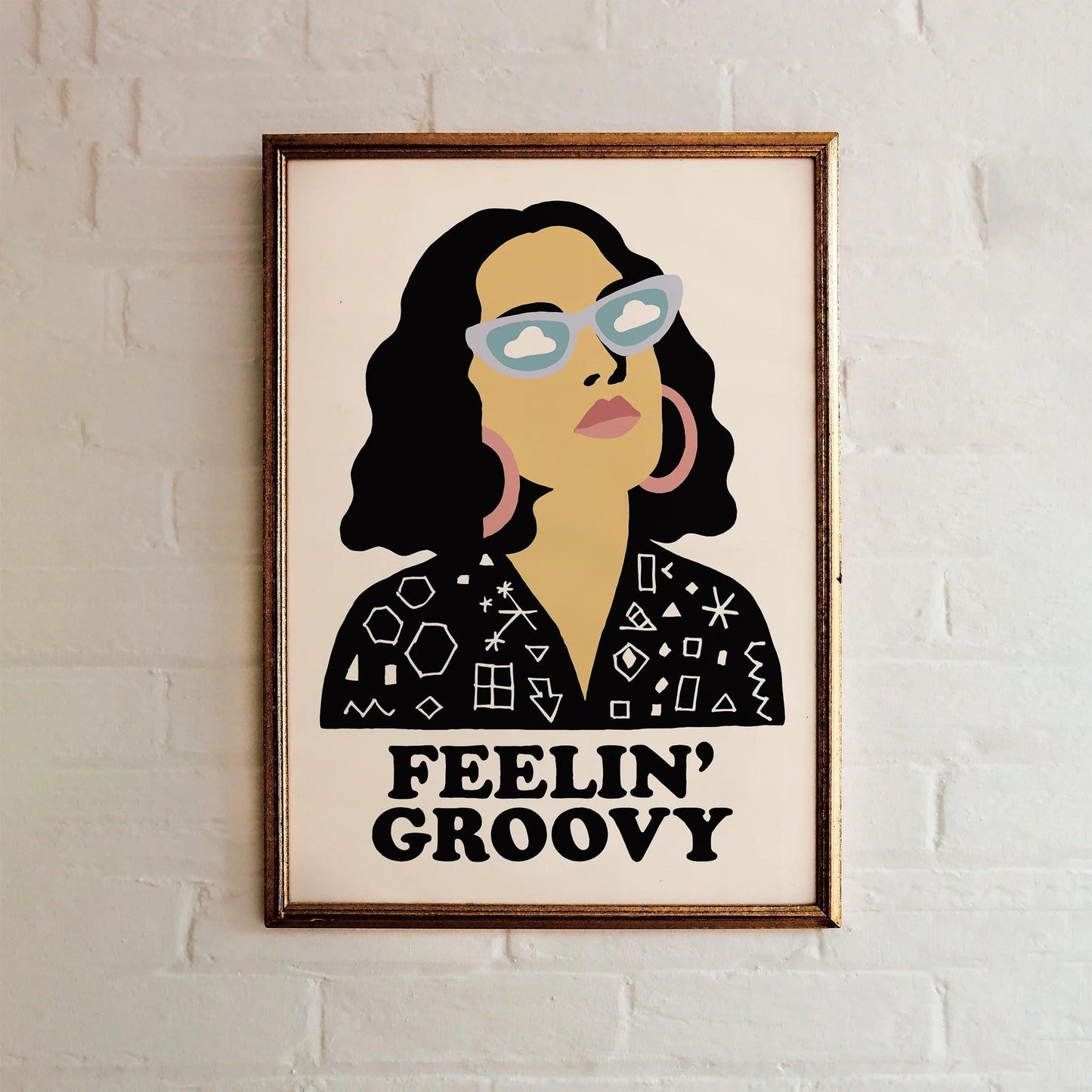 Feelin' Groovy Quote Poster