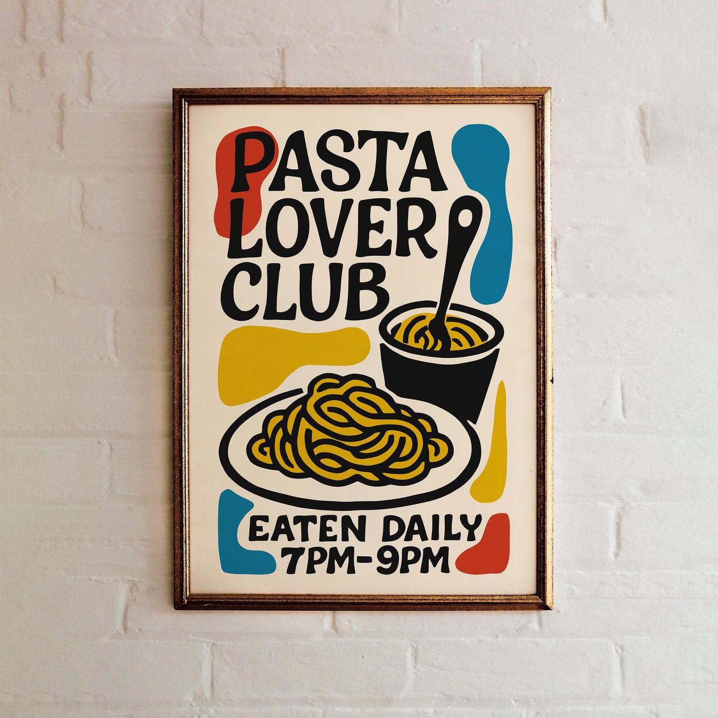 Pasta Lover Club Poster