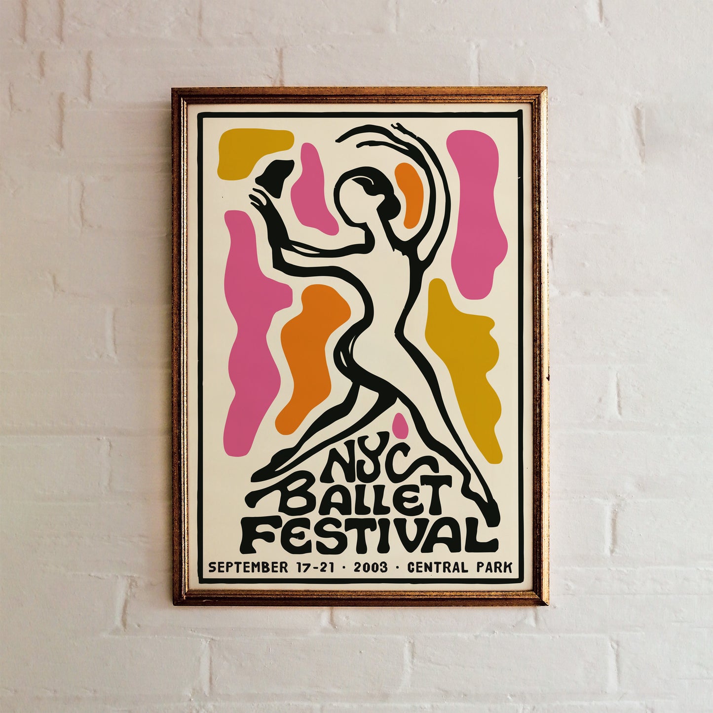 NYC Ballet Festival Retro Poster 2003