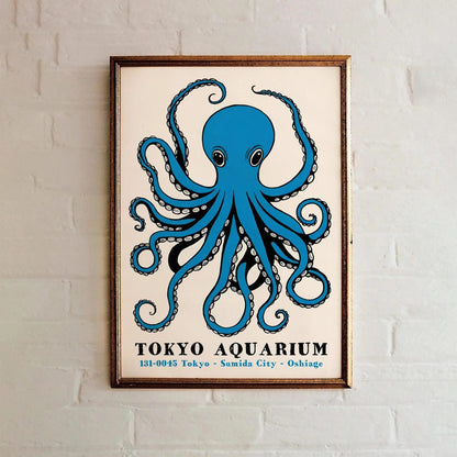 Tokyo Aquarium Octopus Poster
