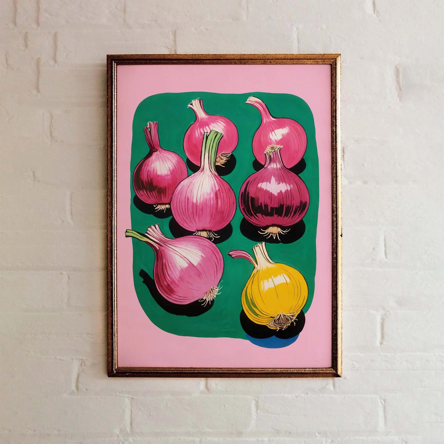 Pink & Yellow Onions – Art Print