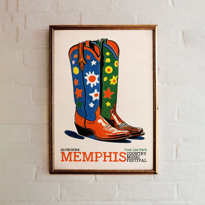 Memphis Country Music Festival Poster
