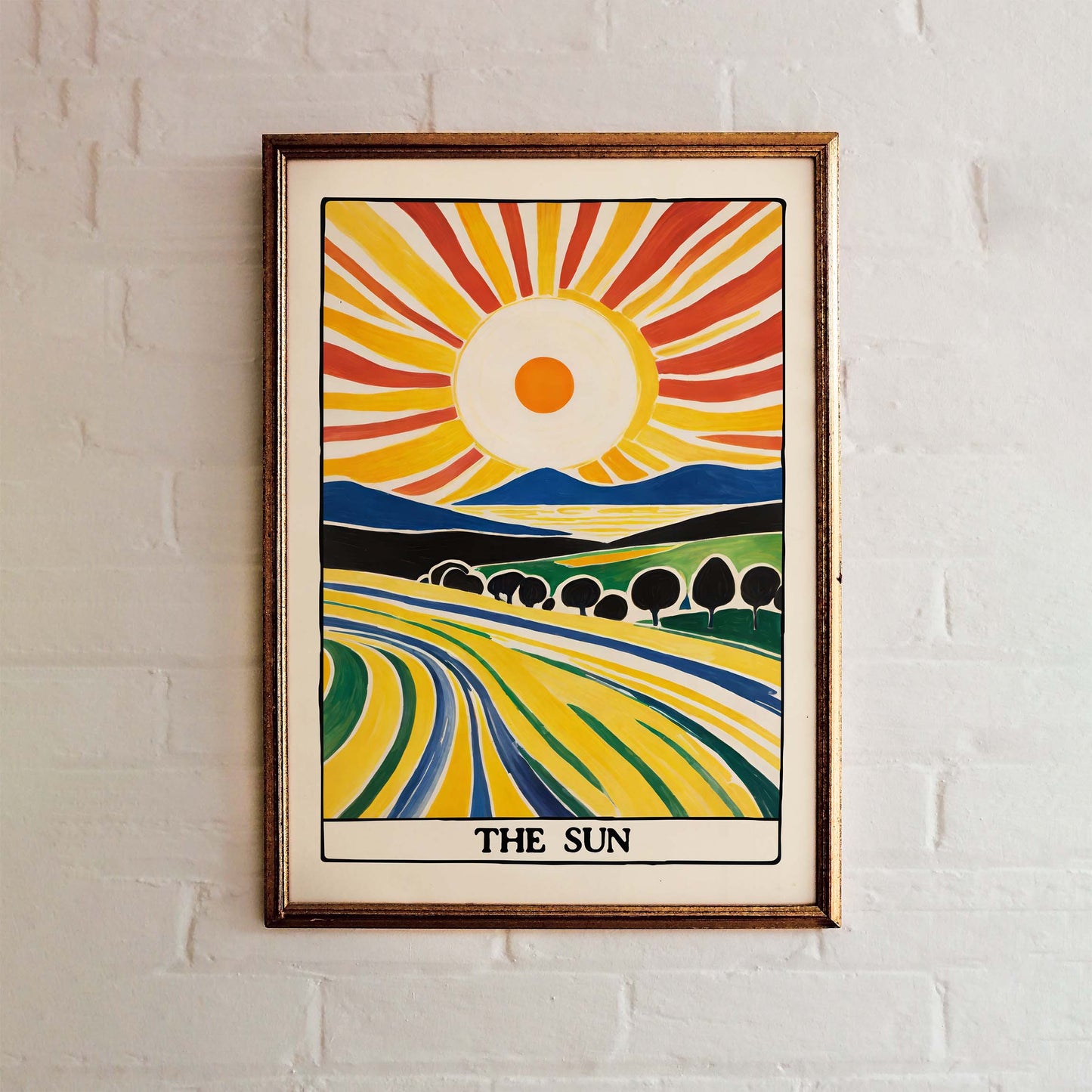 The Sun Landscape Poster Print