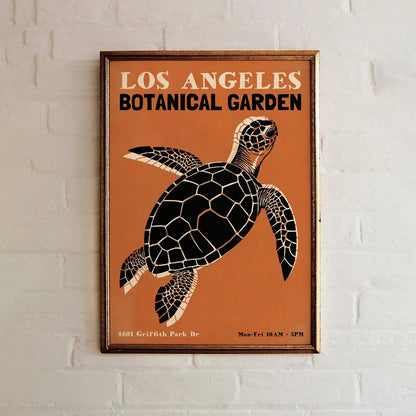 LA Botanical Garden Sea Turtle Poster