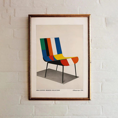 Mid-Century Modern Chair Art Print