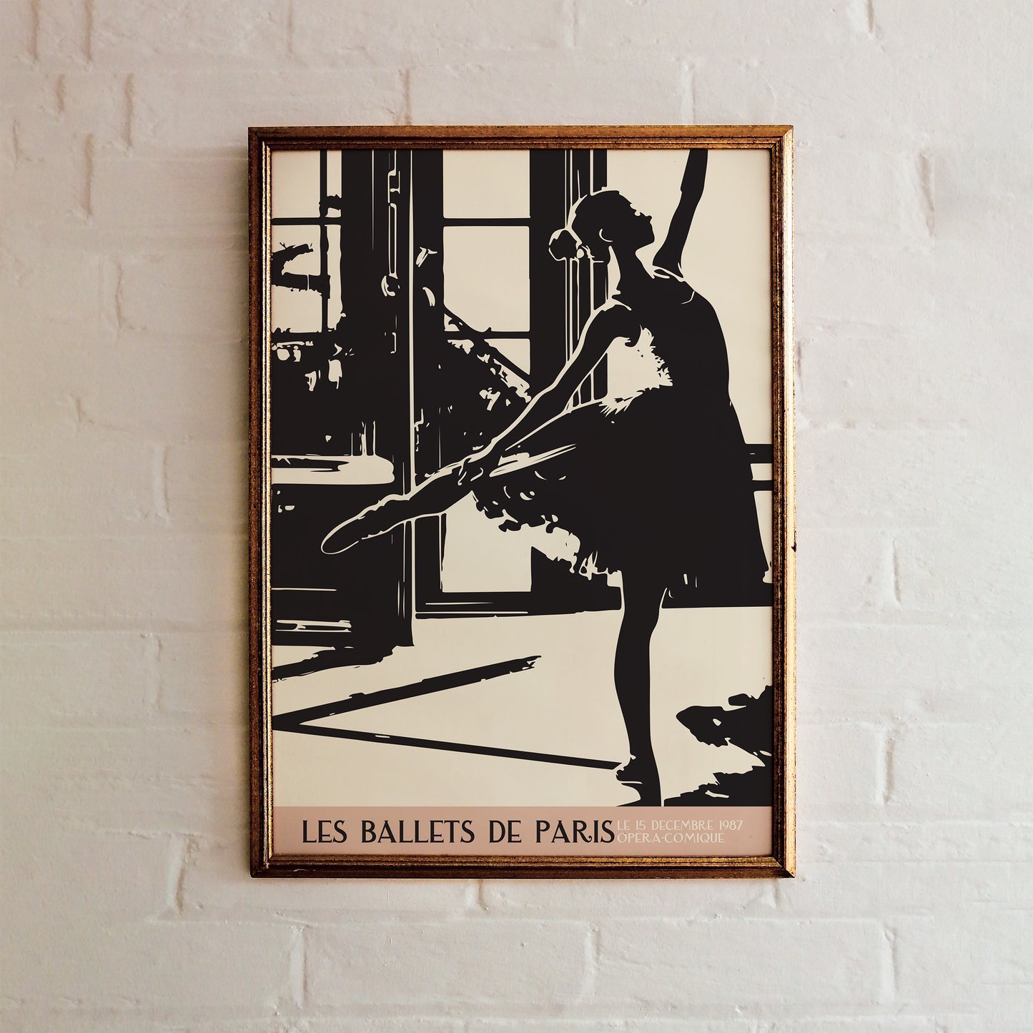 Minimal French Ballet Wall Art Print