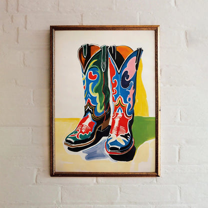 Pop Art Cowboy Boots