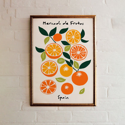 Mercado de Frutas Spain Poster