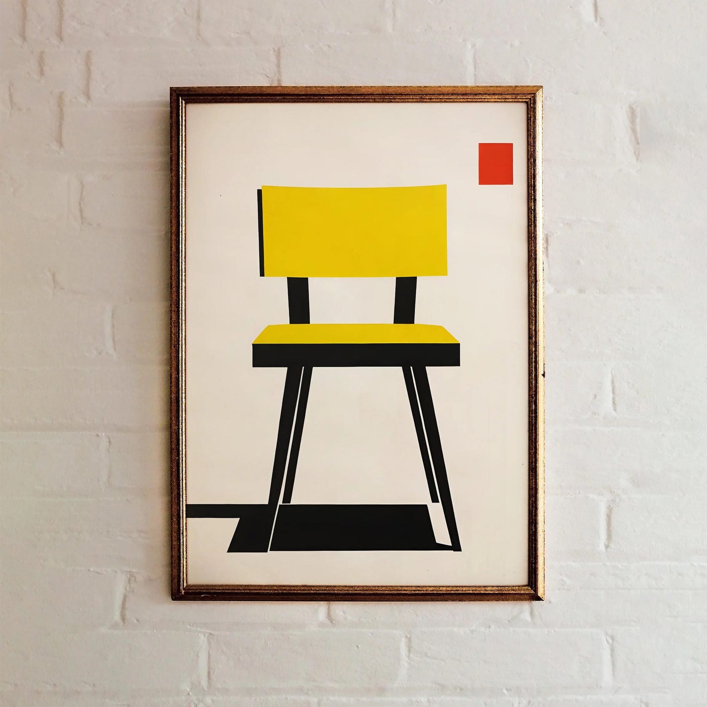 Minimalist Bauhaus Chair Poster