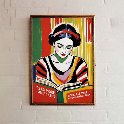 Read More Worry Less Poster Print