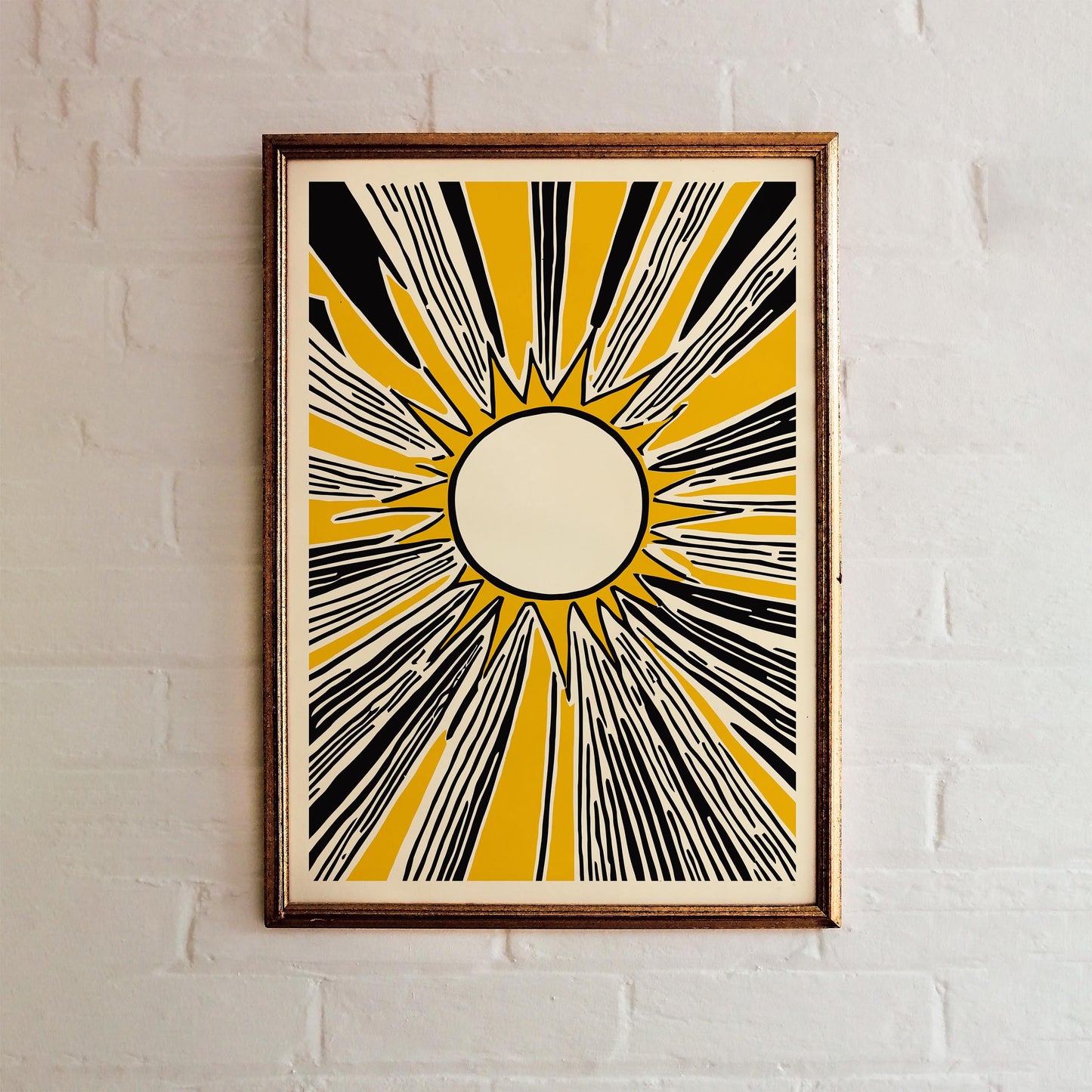 Sunburst Graphic Poster Print