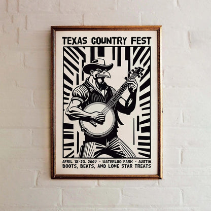 Texas Country Fest Poster Print
