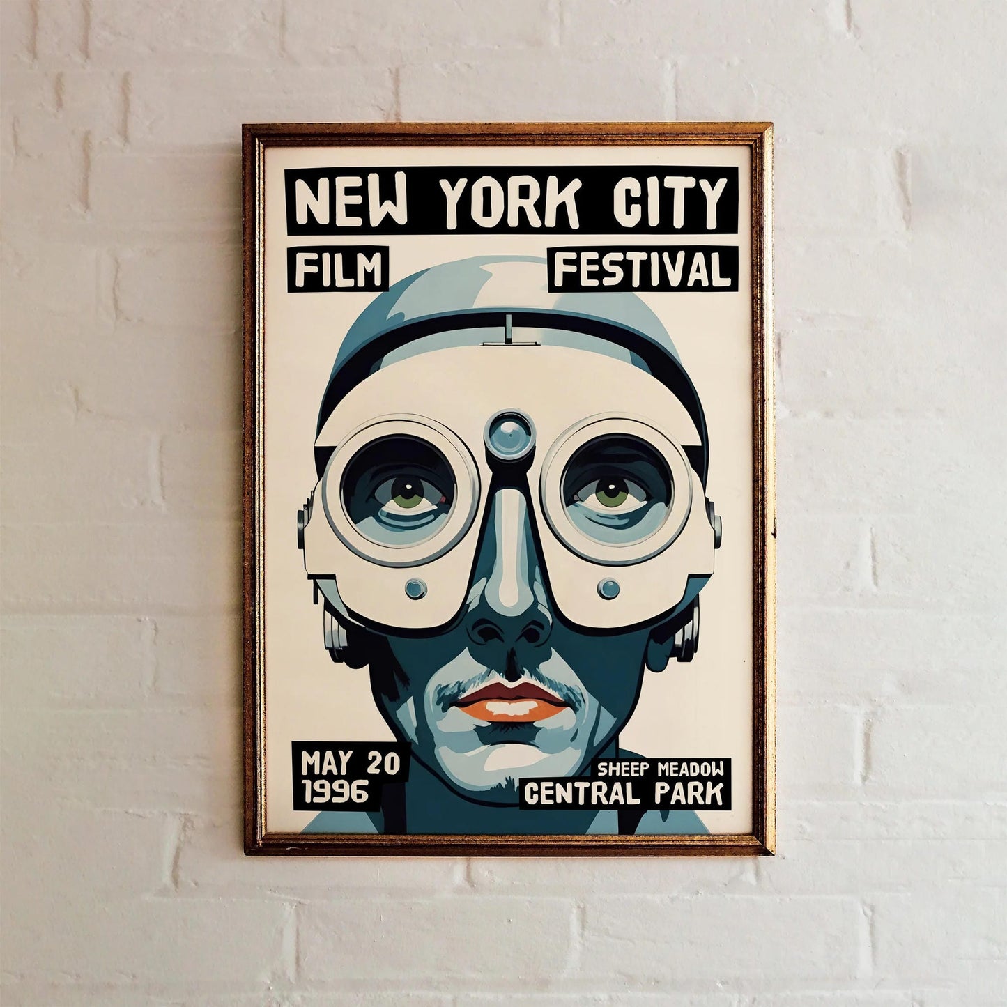 NYC Film Festival Robot Face Poster