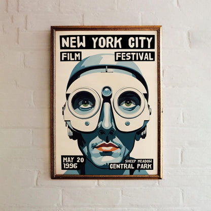 NYC Film Festival Robot Face Poster