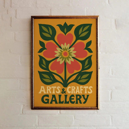Arts & Crafts Gallery Floral Print Poster