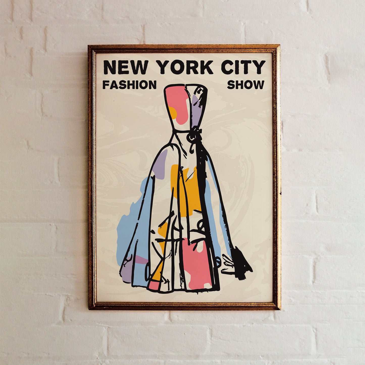 NYC Fashion Dress Poster