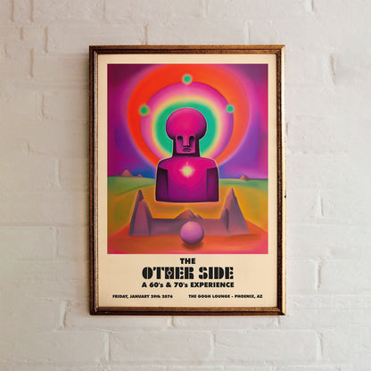 Trippy THE OTHER SIDE Hippie Festival 2076 Poster