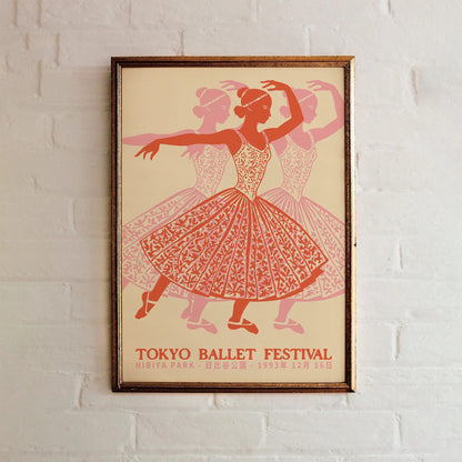 Tokyo Ballet Festival Vintage Poster