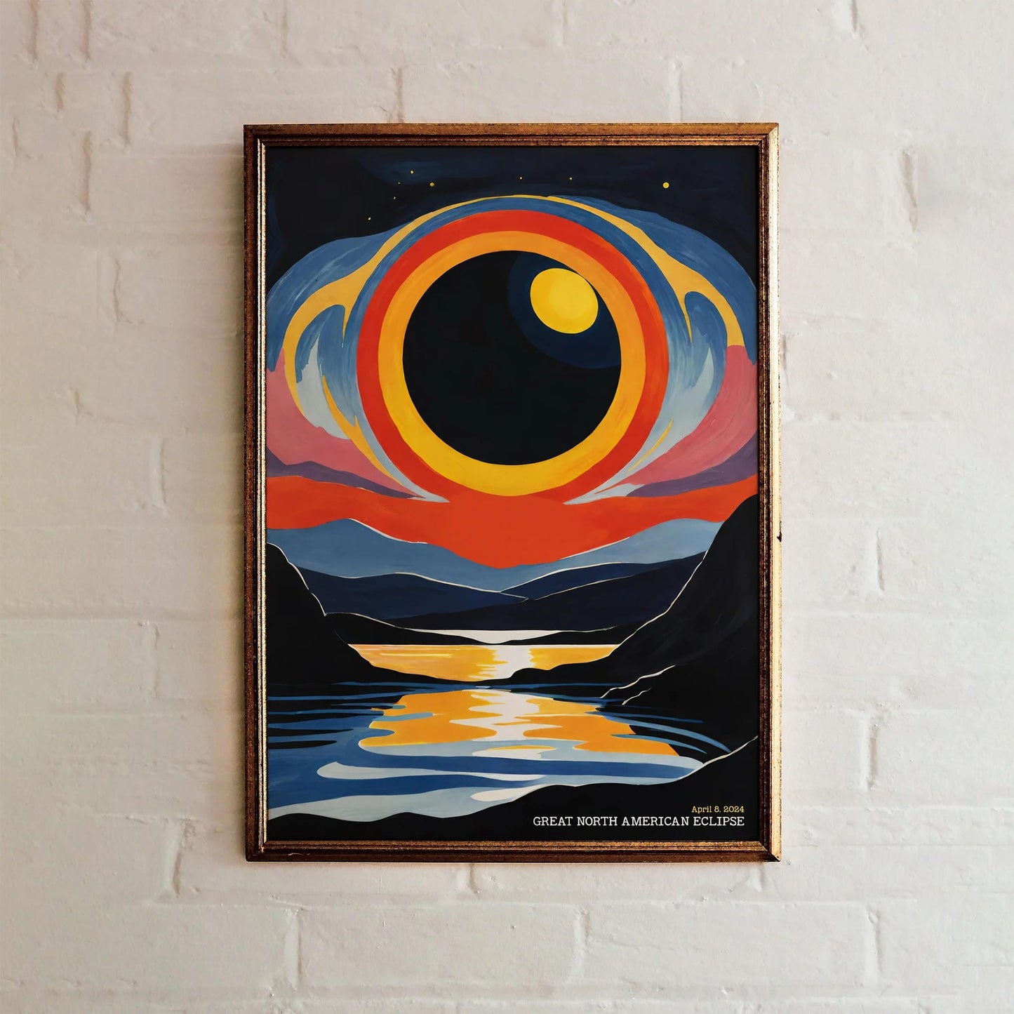 Great North American Eclipse Art Print