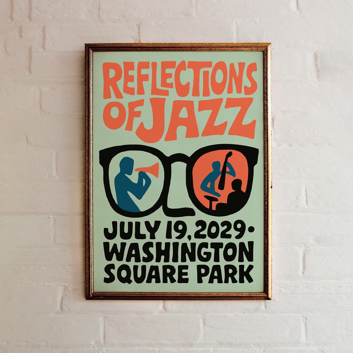 Reflections of Jazz Poster Print