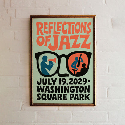 Reflections of Jazz Poster Print