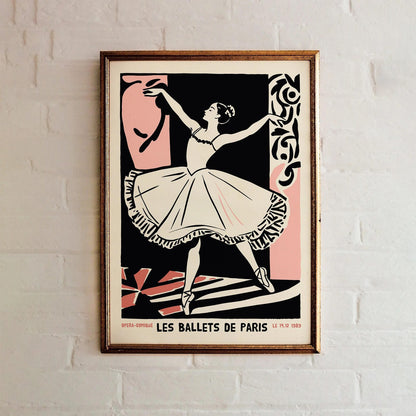 Les Ballets De Paris Vintage Poster