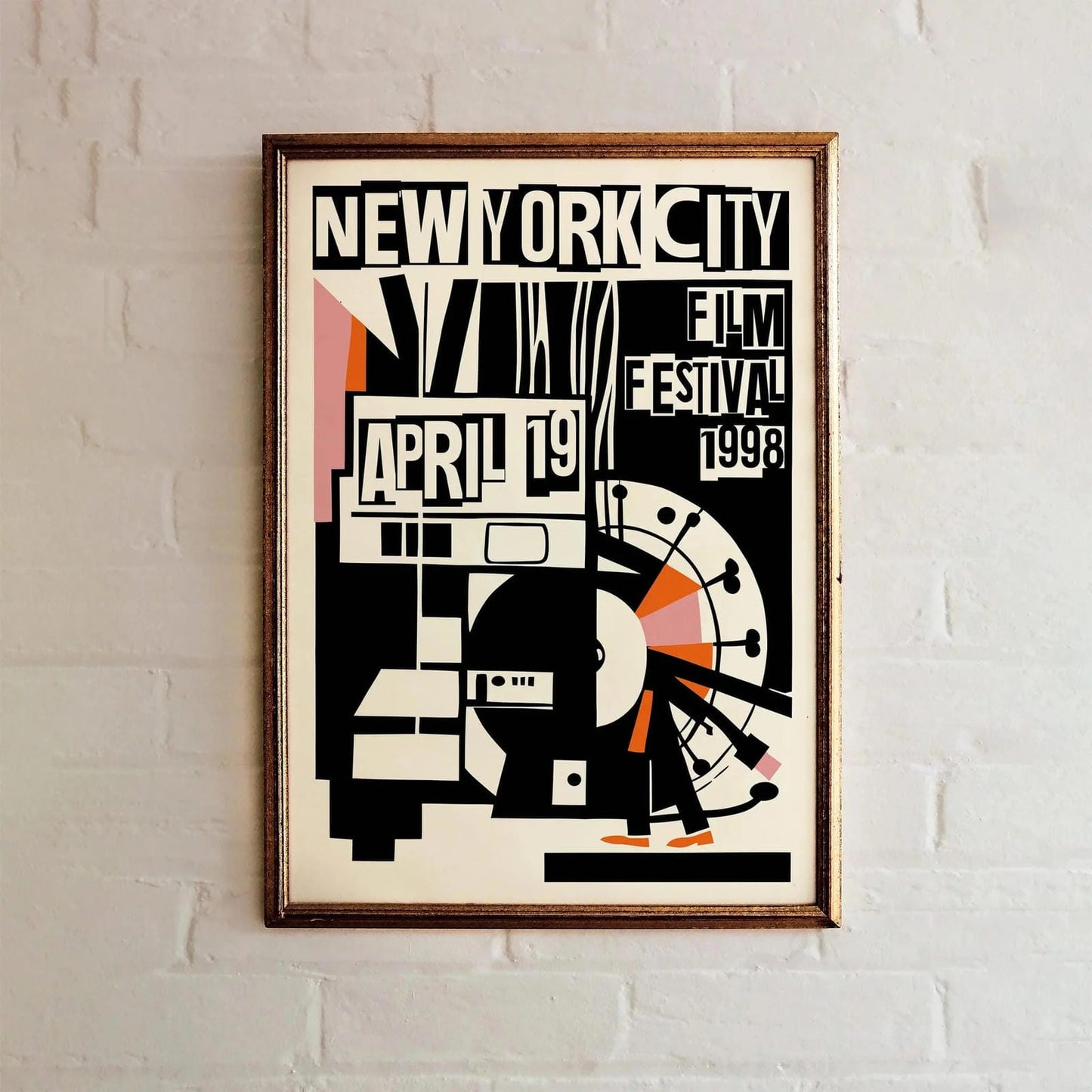 NYC Film Festival 1998 Art Poster Print