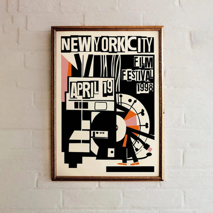 NYC Film Festival 1998 Art Poster Print