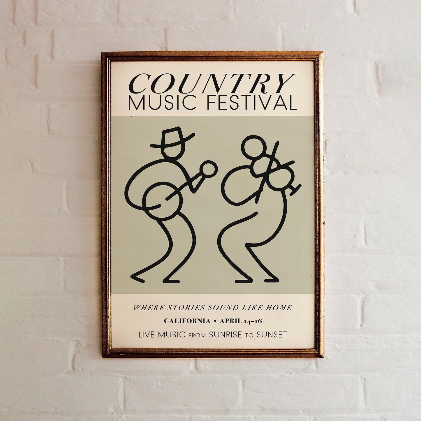 Country Music Festival California Poster