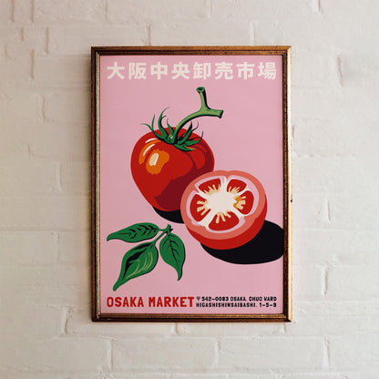 Osaka Market Tomato Poster