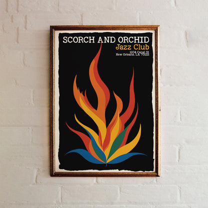Scorch and Orchid Jazz Club New Orleans PPoster