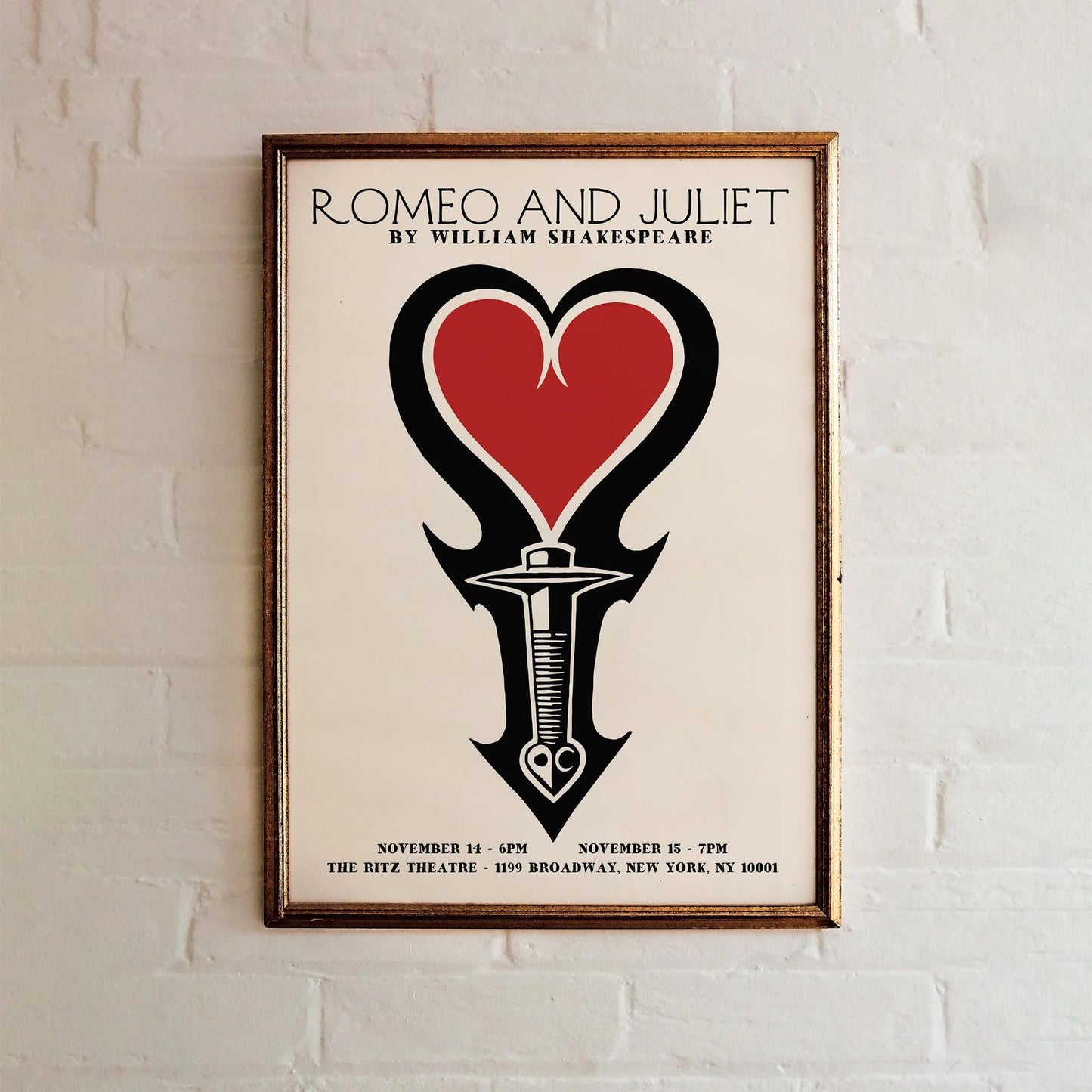 Romeo and Juliet Art Poster