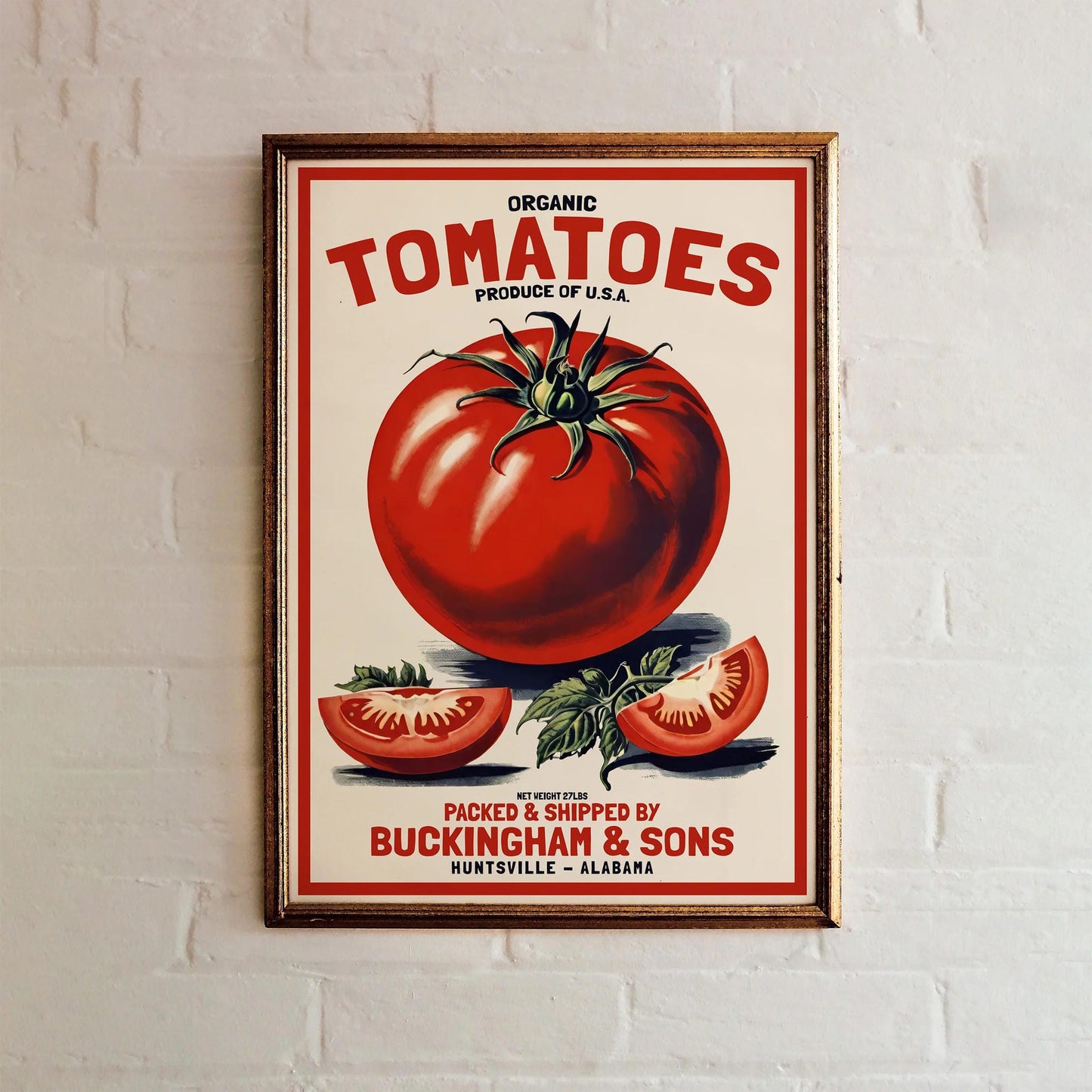 Organic Tomatoes Produce Poster