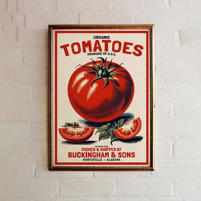 Organic Tomatoes Produce Poster