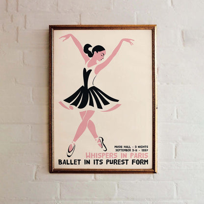 Whispers in Paris Ballet Print