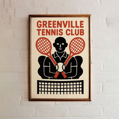 Greenville Tennis Club Poster