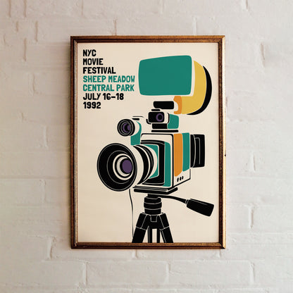 NYC Movie Festival 1992 Retro Poster