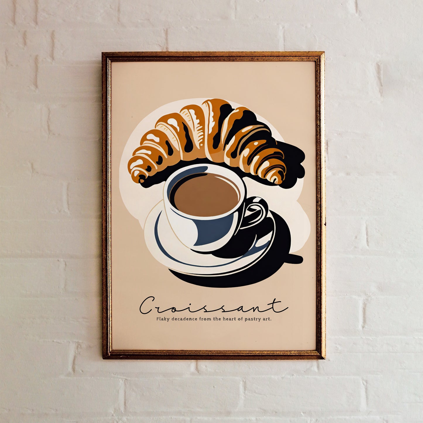 Croissant - French Morning Poster