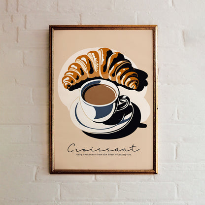 Croissant - French Morning Poster