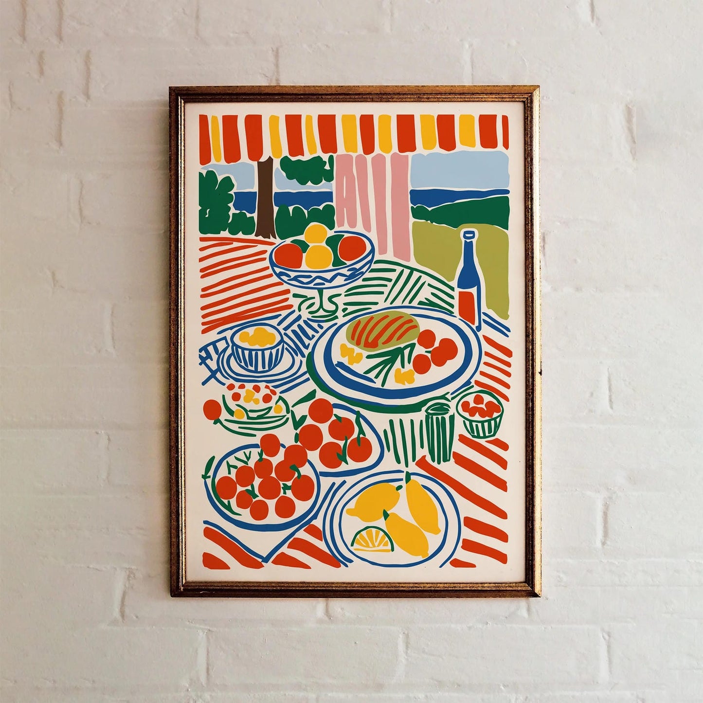 Picnic Italian Art Print 2025