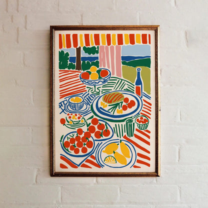Picnic Italian Art Print 2025