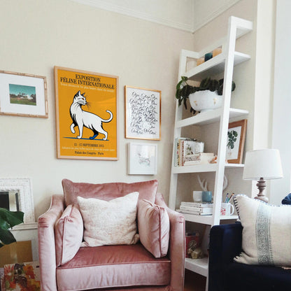 Vintage Paris Cat Show Poster 1975