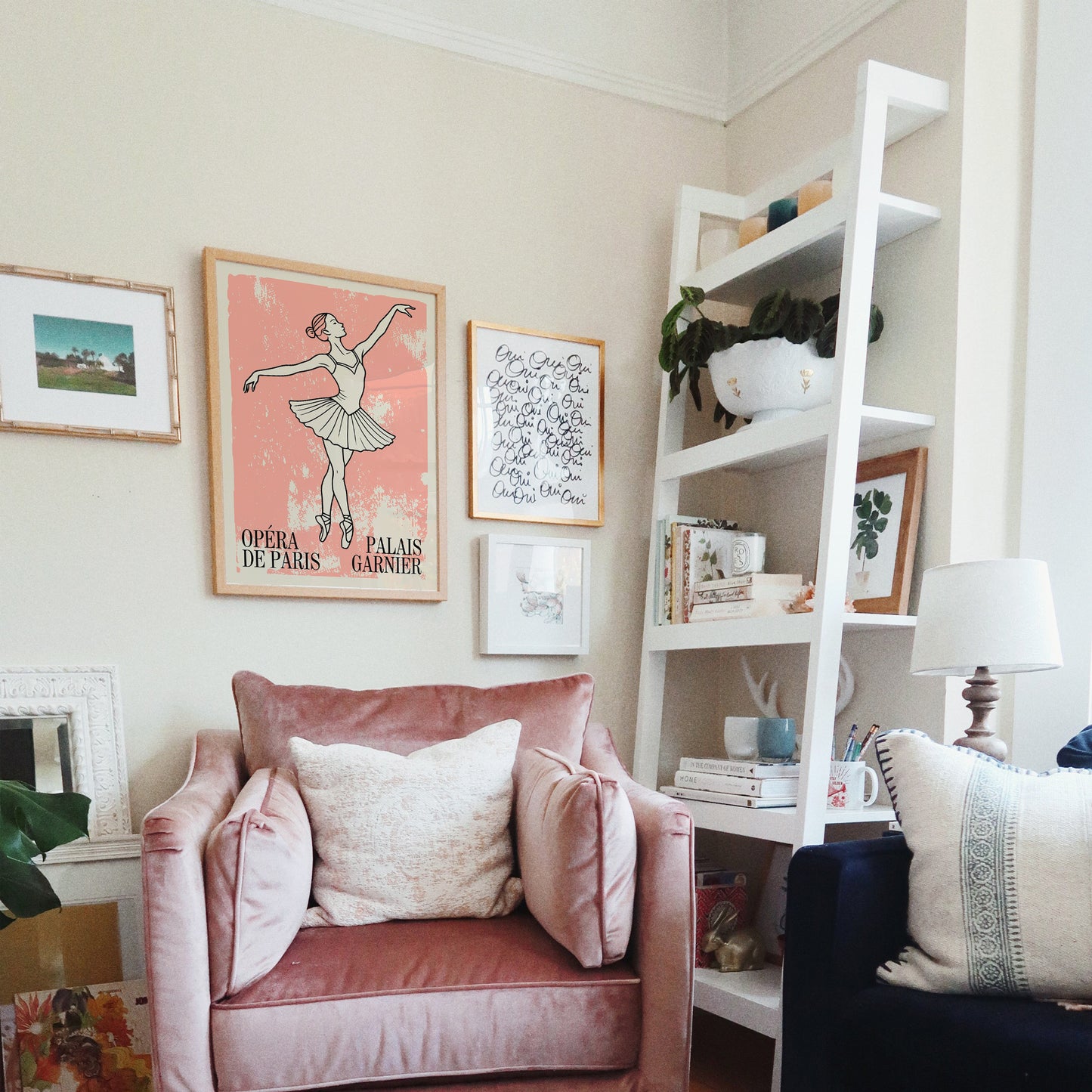 Opera De Paris Retro Ballet Art Print